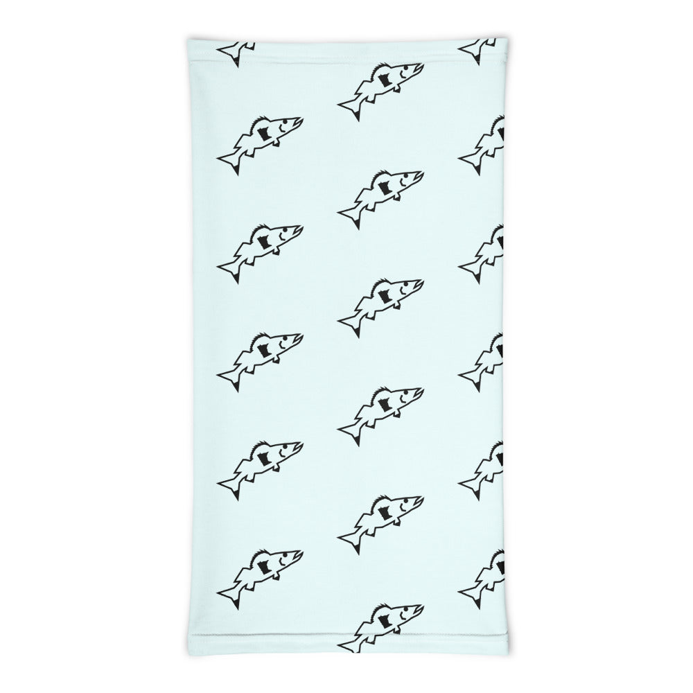 Catch & Cook Customs - SunStealth™ Minnesota NiceWater Walleye Neck Gaiter - Light Sky Blue
