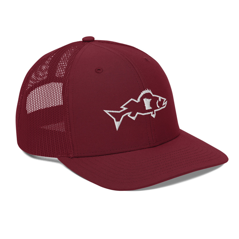 Catch & Cook Customs - Minnesota NiceWater Walleye Trucker Snapback - Gill Red