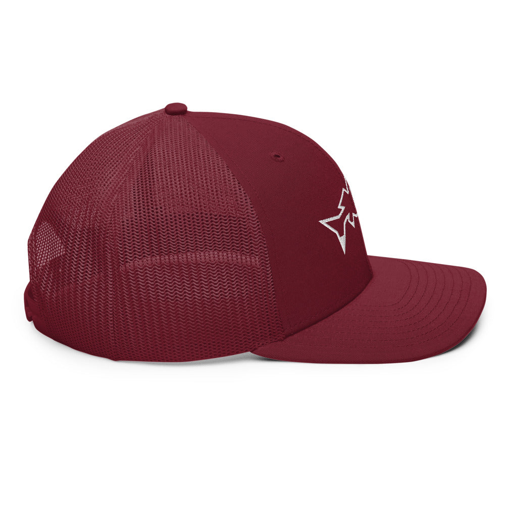 Catch & Cook Customs - Minnesota NiceWater Walleye Trucker Snapback - Gill Red