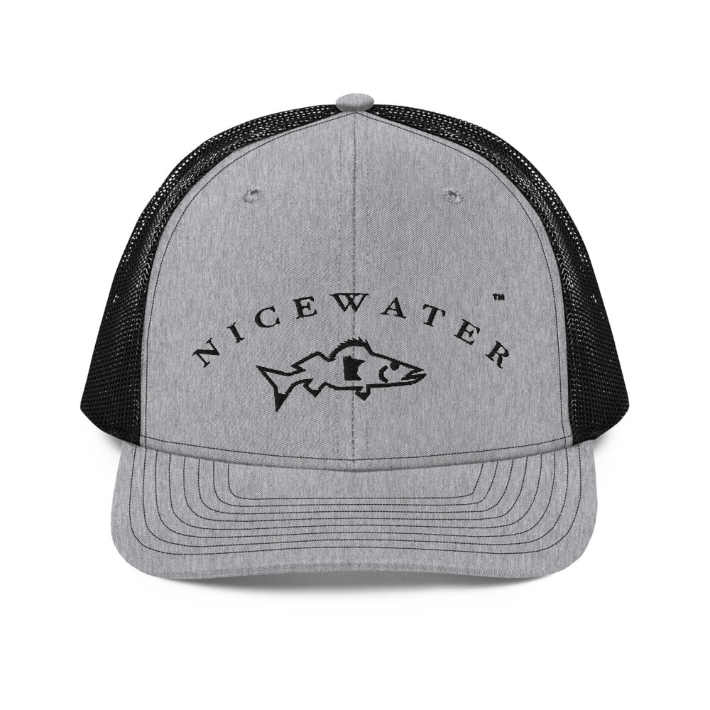 Catch & Cook Customs - Pro Edition Minnesota NiceWater Walleye Trucker Snapback - Heather Grey