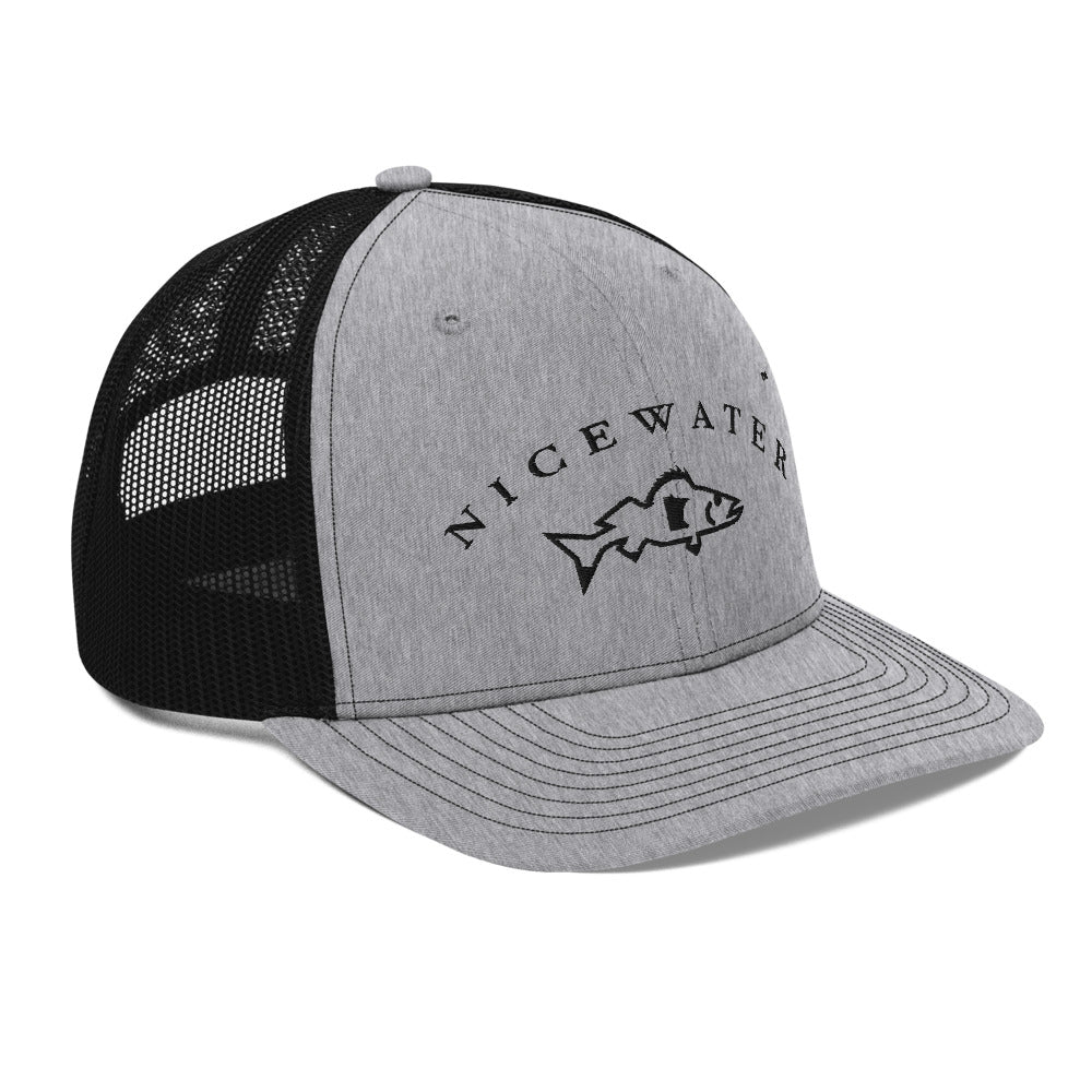 Catch & Cook Customs - Pro Edition Minnesota NiceWater Walleye Trucker Snapback - Heather Grey