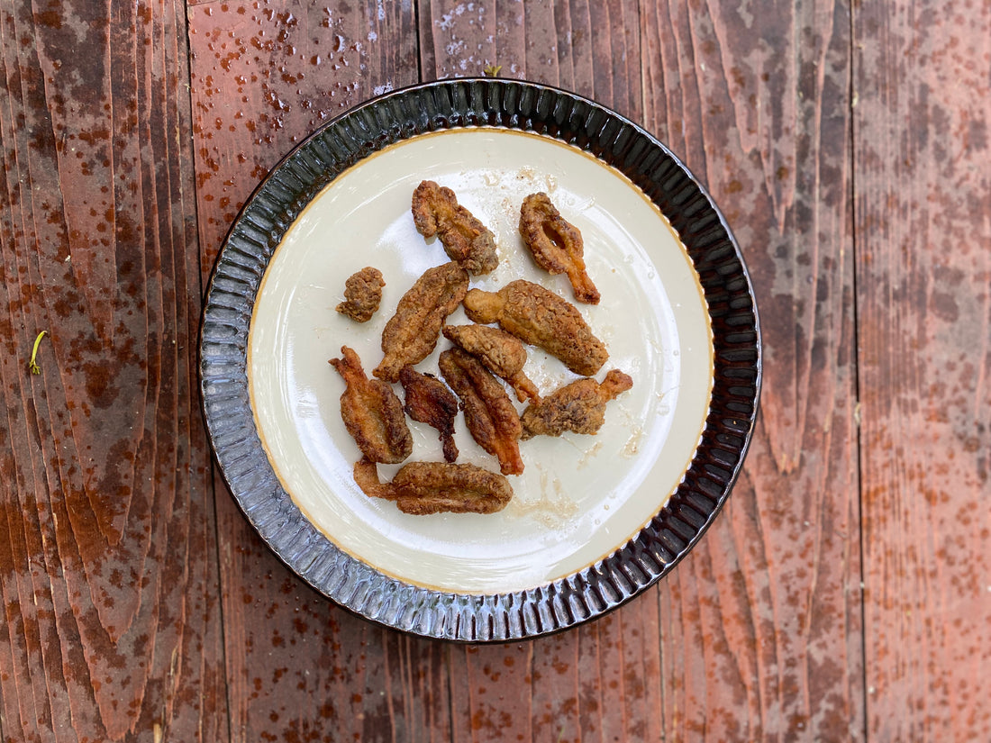 Original Super Simple Pan Fried Morel Mushroom Recipe + (Spicy Sour Cream Dip)