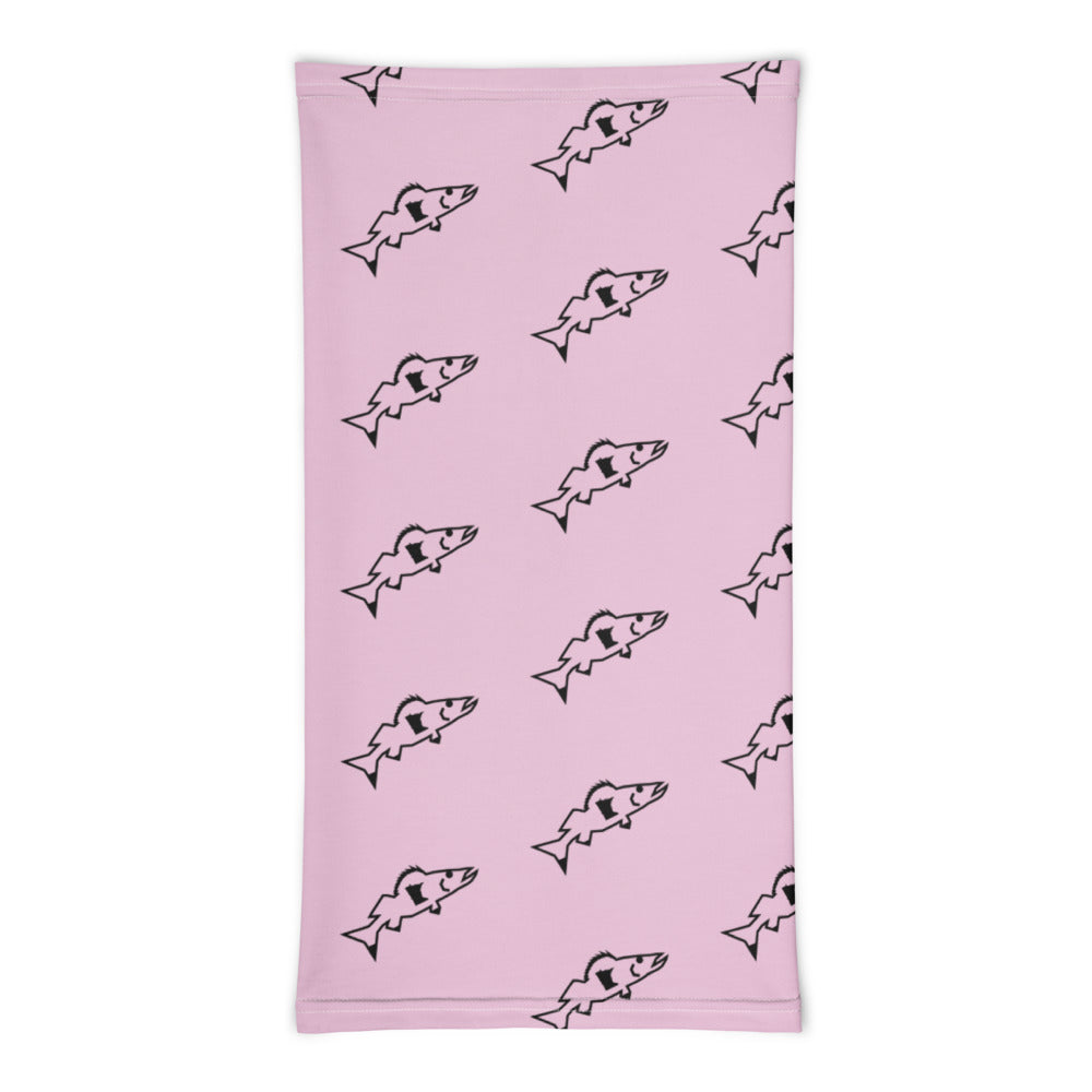 Catch & Cook Customs - SunStealth™ Minnesota NiceWater Walleye Fishing Neck Gaiter - Pink Sunrise