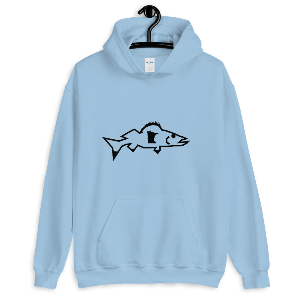 Catch & Cook Customs - Minnesota NiceWater Walleye Cozy Cabin Fishing Hoodie