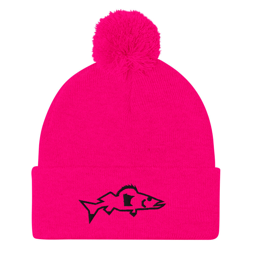 Catch & Cook Customs - Minnesota NiceWater Walleye Ice Fishing Pom-Pom Winter Hat