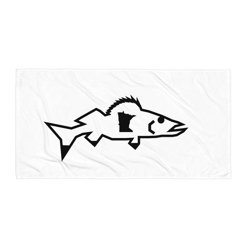 Catch & Cook Customs - Minnesota NiceWater Walleye Premium Cabin Towel