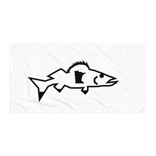 Catch & Cook Customs - Minnesota NiceWater Walleye Premium Cabin Towel