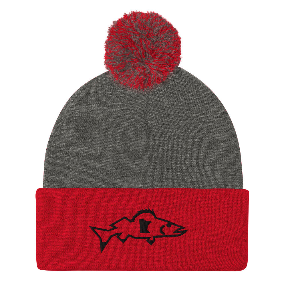 Catch & Cook Customs - Minnesota NiceWater Walleye Ice Fishing Pom-Pom Winter Hat