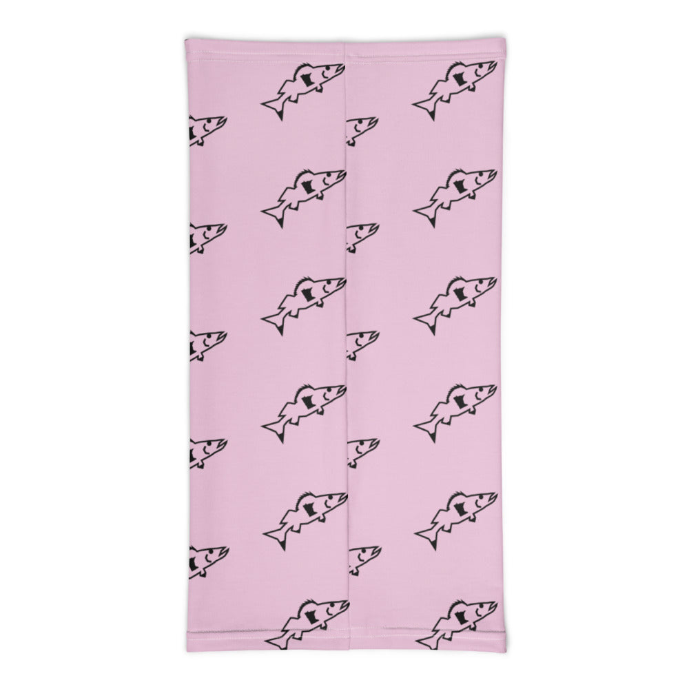 Catch & Cook Customs - SunStealth™ Minnesota NiceWater Walleye Fishing Neck Gaiter - Pink Sunrise