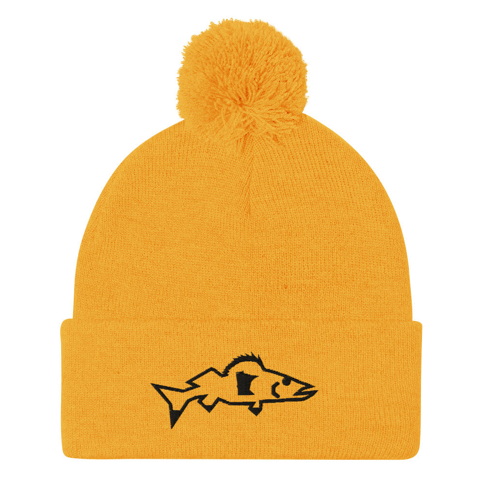 Catch & Cook Customs - Minnesota NiceWater Walleye Ice Fishing Pom-Pom Winter Hat