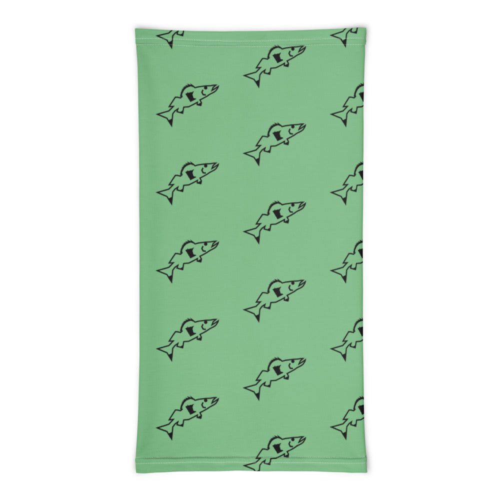 Catch & Cook Customs - SunStealth™ Minnesota NiceWater Walleye Fishing Neck Gaiter - Weedline Green