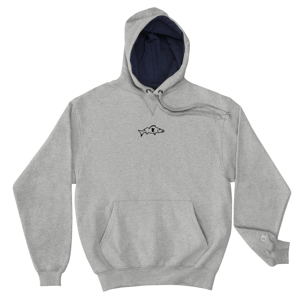 Catch & Cook Customs - Minnesota NiceWater Walleye Cozy Cabin Champion Fishing Hoodie