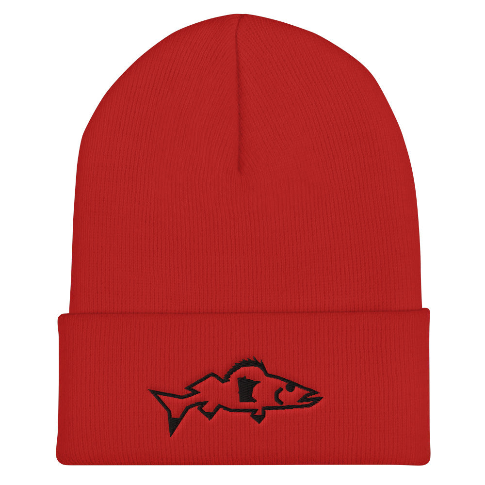 Catch & Cook Customs - Minnesota NiceWater Walleye Cuffed Beanie