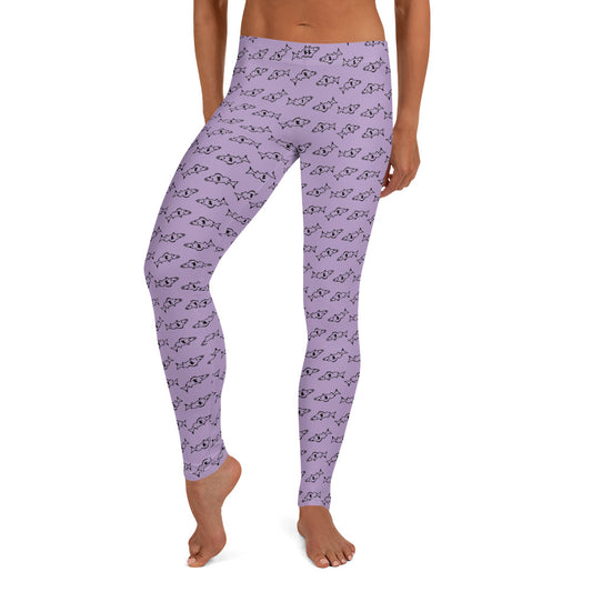 Catch & Cook Customs - Minnesota NiceWater Walleye Leggings - Gameday Purple