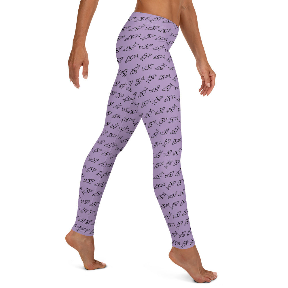 Catch & Cook Customs - Minnesota NiceWater Walleye Leggings - Gameday Purple