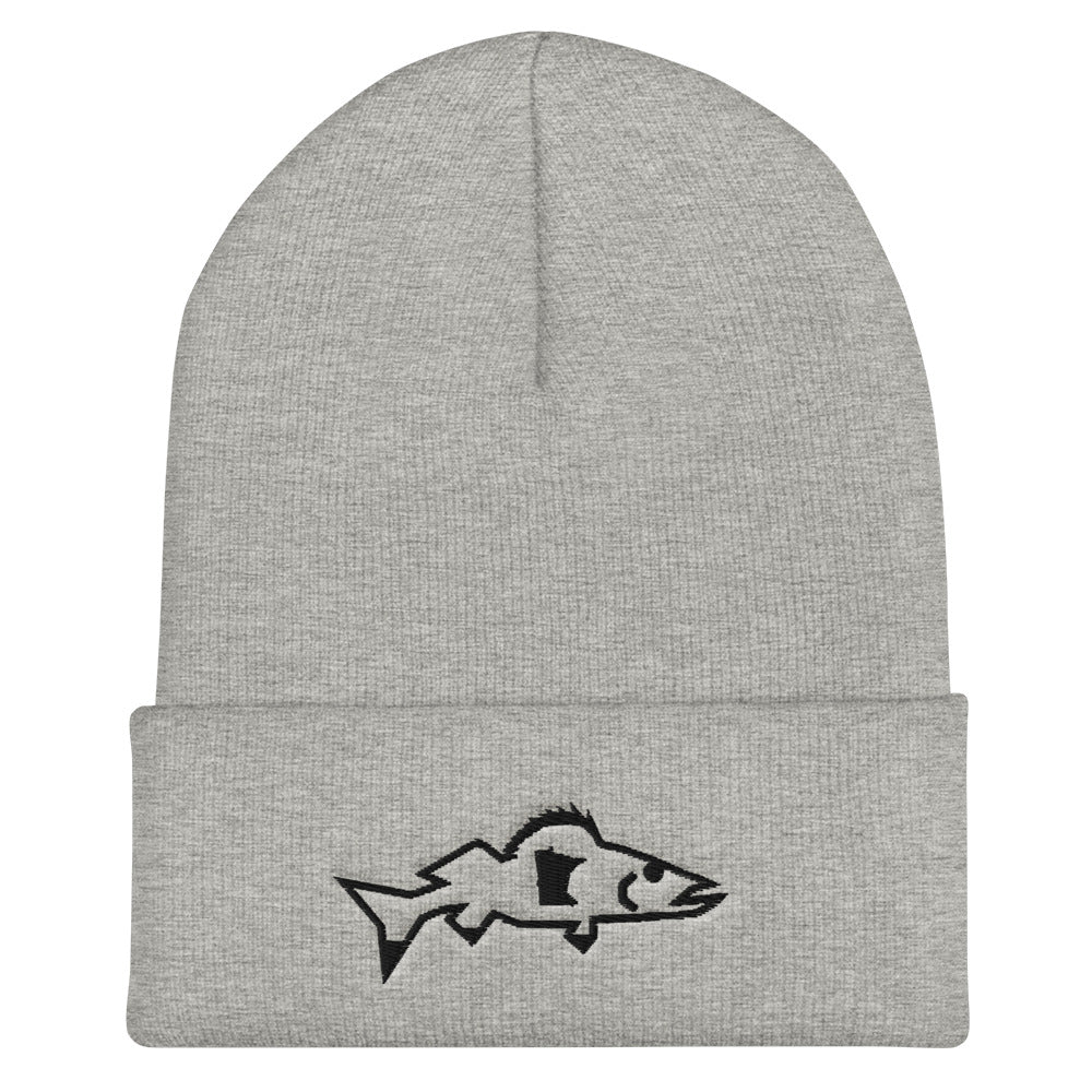 Catch & Cook Customs - Minnesota NiceWater Walleye Cuffed Beanie