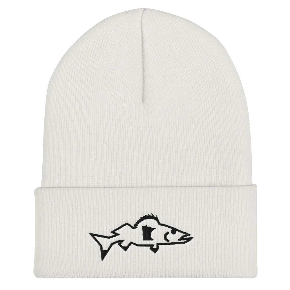 Catch & Cook Customs - Minnesota NiceWater Walleye Cuffed Beanie