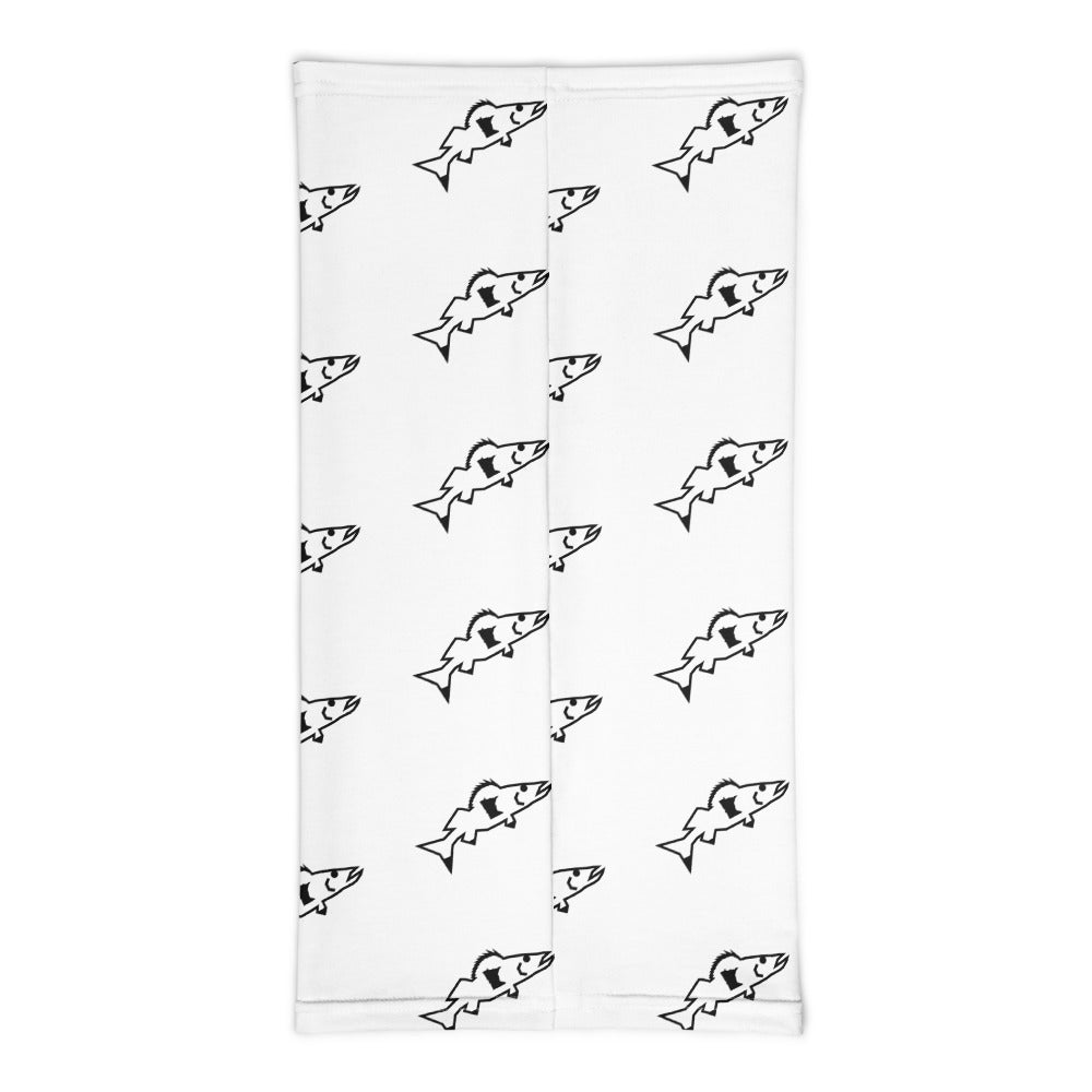 Catch & Cook Customs - SunStealth™ Minnesota NiceWater Walleye Neck Gaiter - White & Black