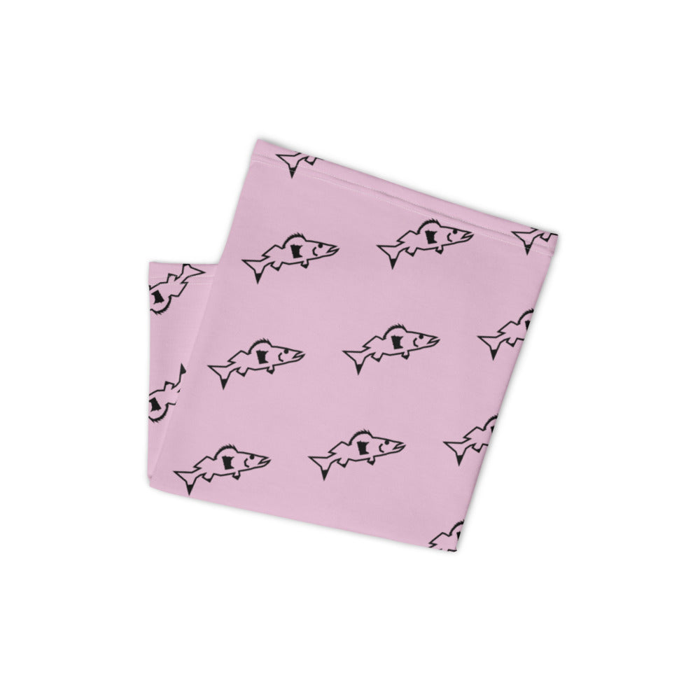 Catch & Cook Customs - SunStealth™ Minnesota NiceWater Walleye Fishing Neck Gaiter - Pink Sunrise