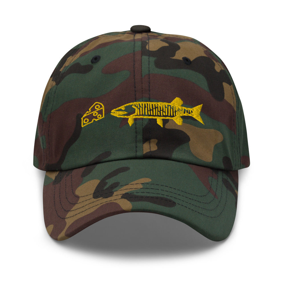 Wisconsin Skis N' Cheese™ Fishing Dad Hat – NiceWater Coffee Co.
